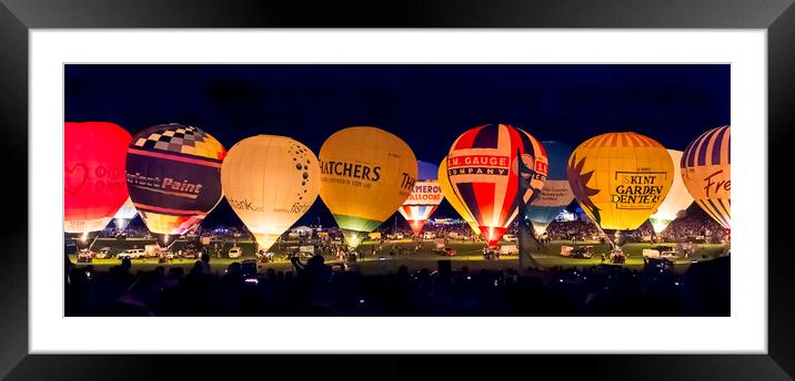 Nightglow Spectacle at Bristol Framed Mounted Print by Keith Douglas