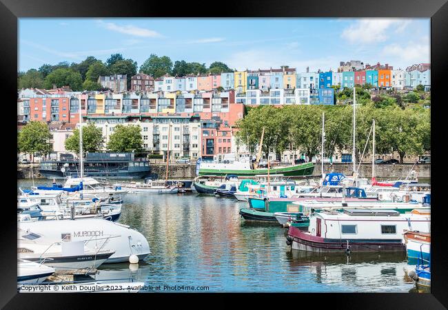Bristol Marina and Floating Harbour Framed Print by Keith Douglas