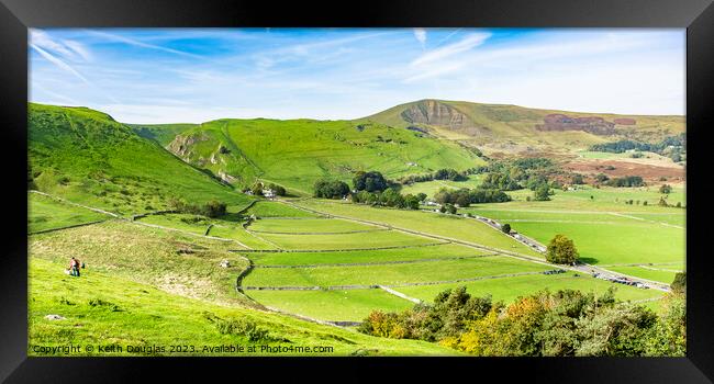 Hope Valley and Mam Tor Framed Print by Keith Douglas