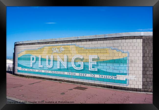 Take the Plunge Framed Print by Keith Douglas