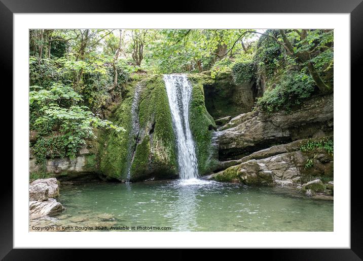 Janets Foss near Malham, Yorkshire Dales Framed Mounted Print by Keith Douglas