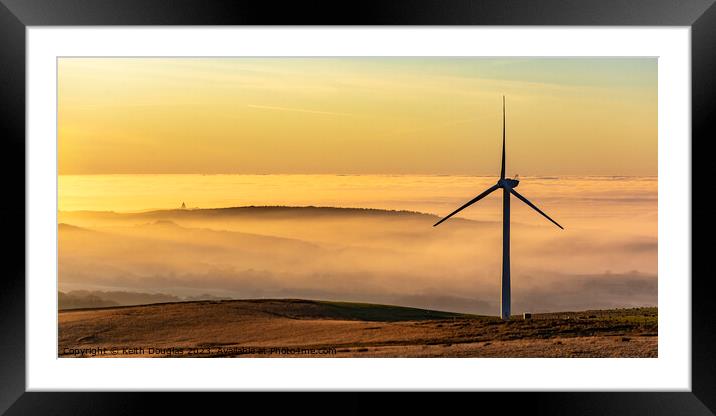 Cloud Inversion around Lancaster Framed Mounted Print by Keith Douglas