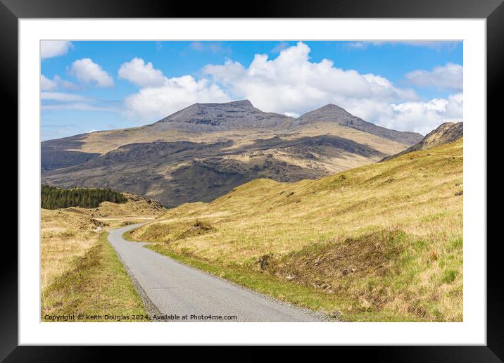 Ben More on Mull Framed Mounted Print by Keith Douglas