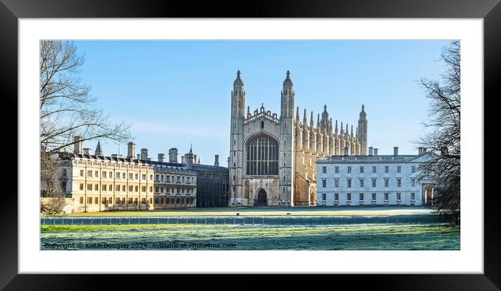 Kings College Cambridge Framed Mounted Print by Keith Douglas