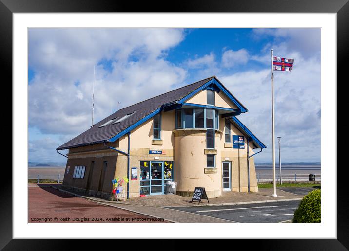 The RNLI Lifeboat Station in Morecambe Framed Mounted Print by Keith Douglas