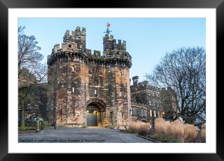 Approaching Lancaster Castle  Framed Mounted Print by Keith Douglas