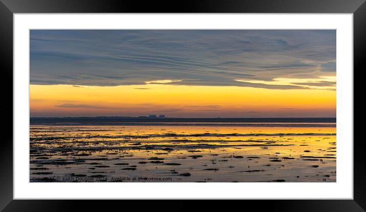 Across Morecambe Bay from Silverdale Framed Mounted Print by Keith Douglas