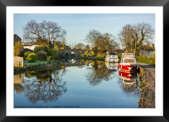 The Lancaster Canal at Hest Bank Framed Mounted Print by Keith Douglas