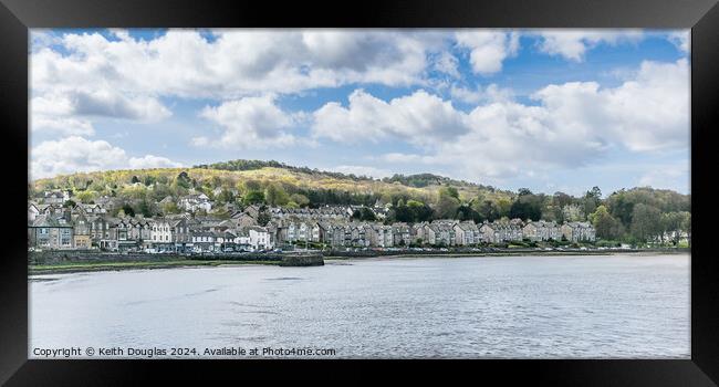 Arnside from the Kent Viaduct Framed Print by Keith Douglas