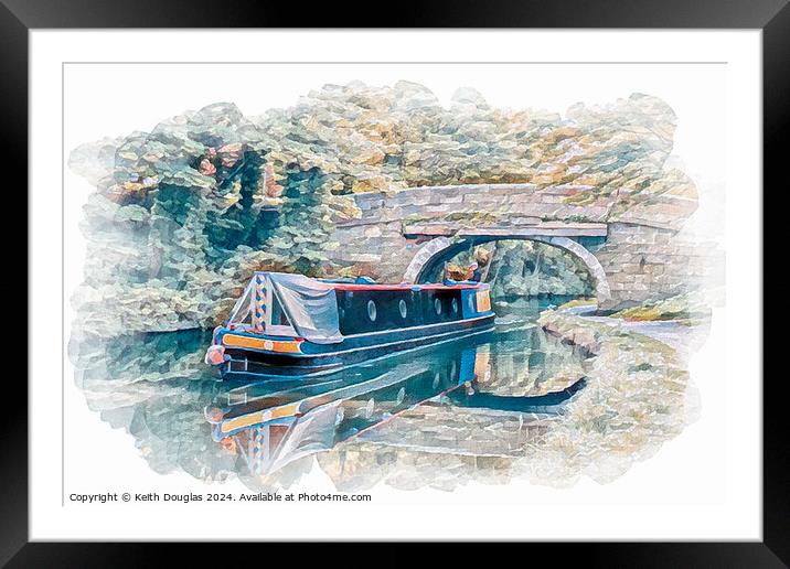 Bridge 119, Lancaster Canal Framed Mounted Print by Keith Douglas