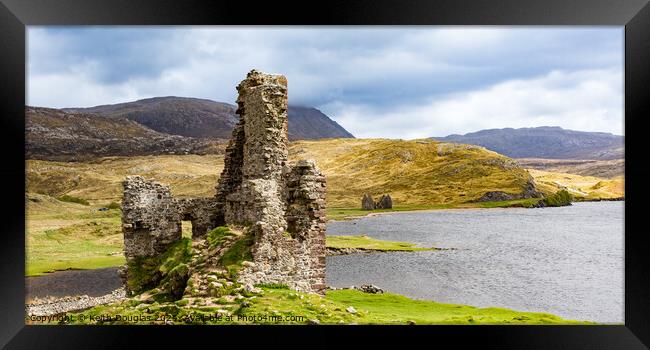 Ardvreck Castle, Assynt, Sutherland, Scotland Framed Print by Keith Douglas