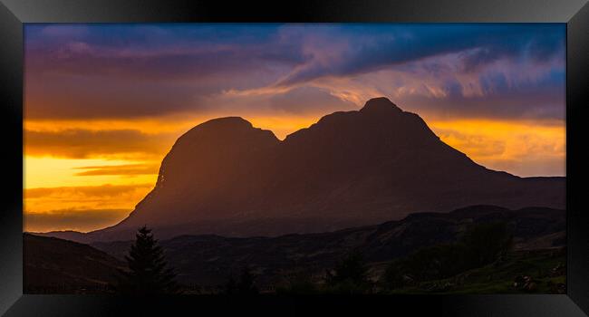 Suilven in the evening light Framed Print by Keith Douglas