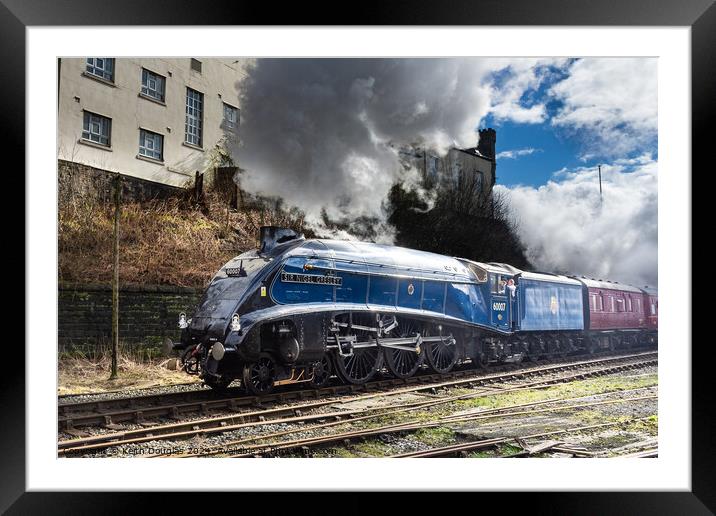 Sir Nigel Gresley Steam Locomotive Framed Mounted Print by Keith Douglas