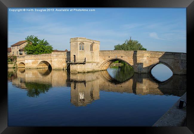 St Ives Bridge, Cambridgeshire Framed Print by Keith Douglas