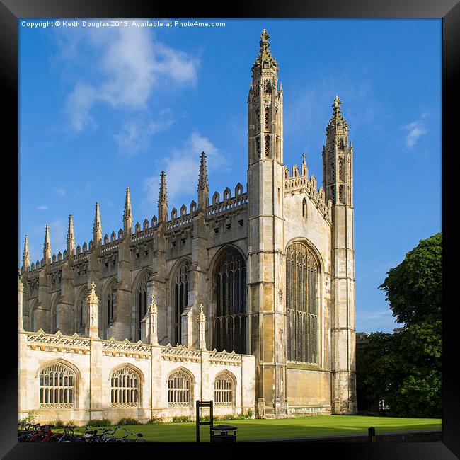 Kings College Chapel, Cambridge Framed Print by Keith Douglas