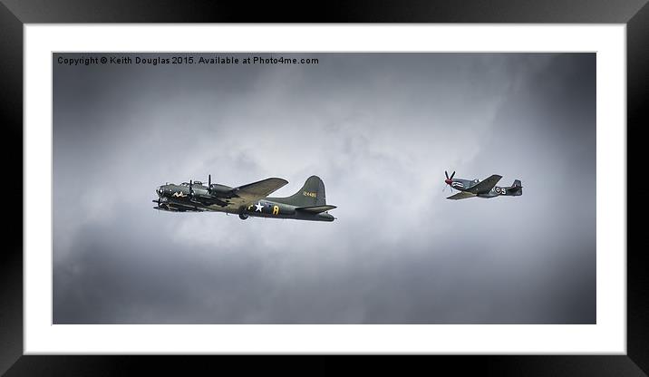 Sally B and Spitfire Framed Mounted Print by Keith Douglas