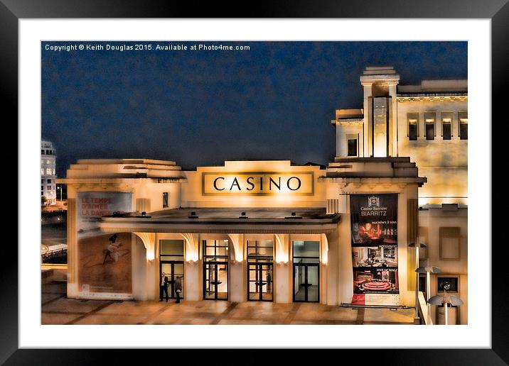 Casino Framed Mounted Print by Keith Douglas