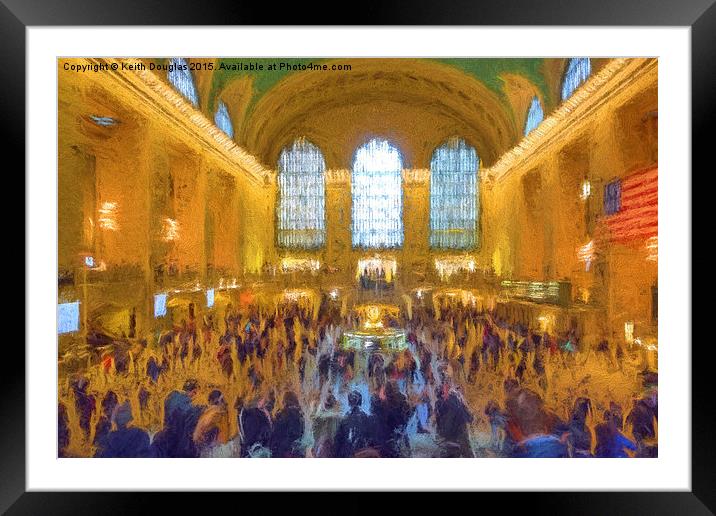  Grand Central Terminal Framed Mounted Print by Keith Douglas