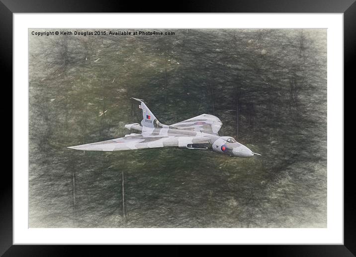 Vulcan in the North Framed Mounted Print by Keith Douglas