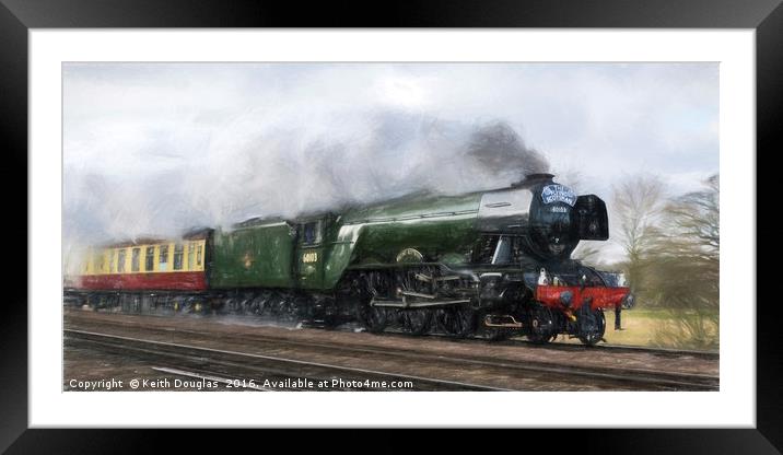 The Flying Scotsman - back to steam Framed Mounted Print by Keith Douglas