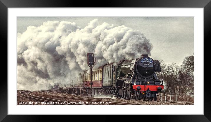 The Flying Scotsman Framed Mounted Print by Keith Douglas