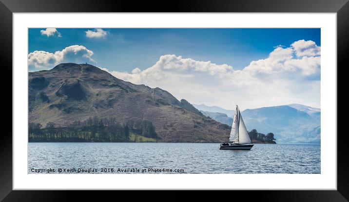 Ullswater and Hallin Fell Framed Mounted Print by Keith Douglas