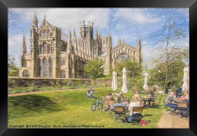 Ely Cathedral from the East Framed Print by Keith Douglas