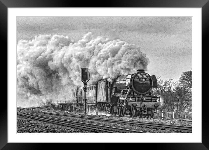 Steaming to York Framed Mounted Print by Keith Douglas