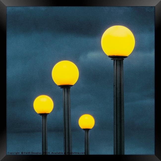Four lamps Framed Print by Keith Douglas