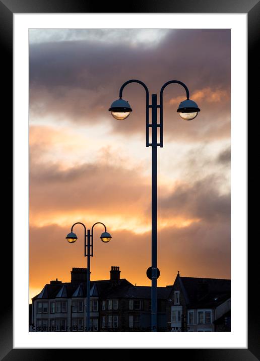 Early morning lights Framed Mounted Print by Keith Douglas