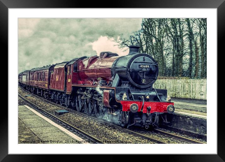 Galatea steam engine Framed Mounted Print by Keith Douglas