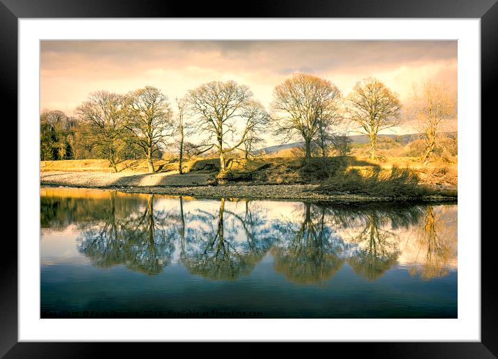 Winter's Day at Kirkby Lonsdale Framed Mounted Print by Keith Douglas