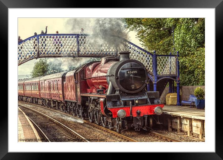 Steam Train on the Furness Line Framed Mounted Print by Keith Douglas