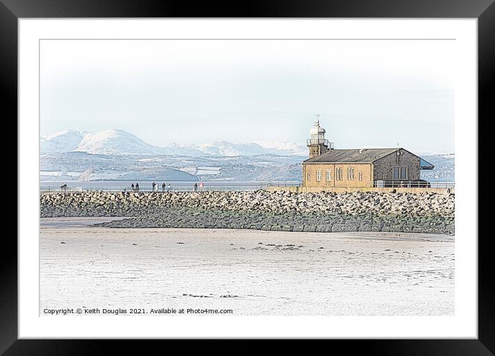 Stone Jetty Morecambe Framed Mounted Print by Keith Douglas