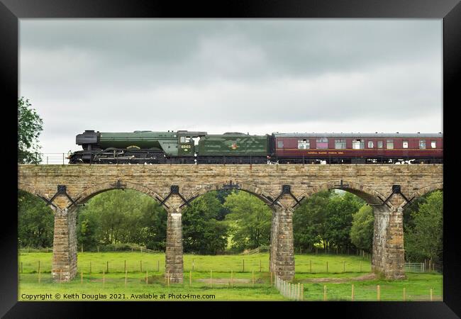 Flying Scotsman at Capernwray Framed Print by Keith Douglas