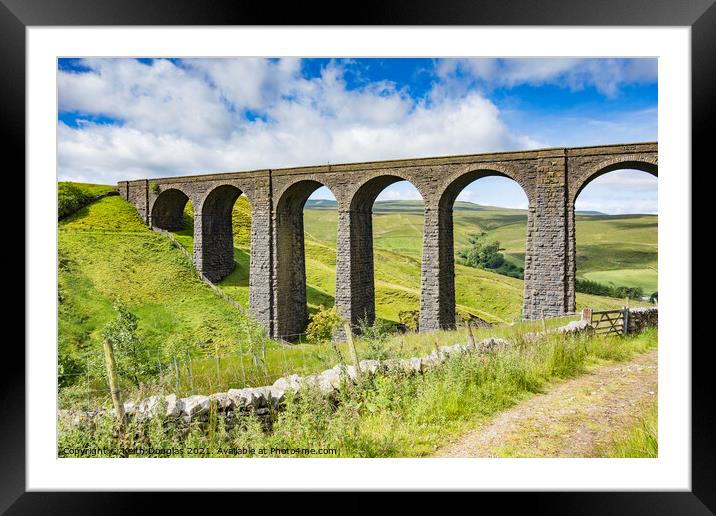Artengill Viaduct Framed Mounted Print by Keith Douglas