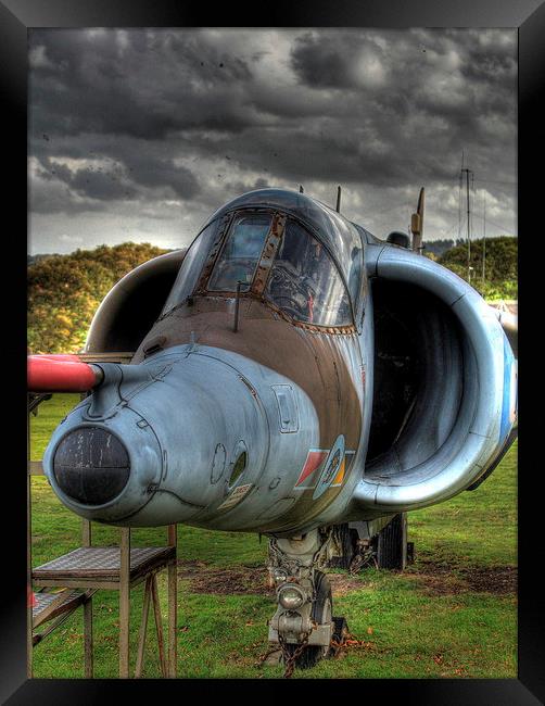 Hawker Harrier display Framed Print by Peter Orr