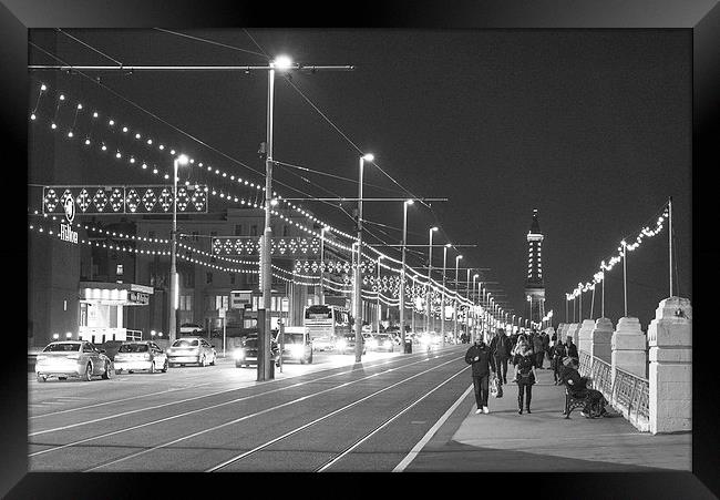  Blackpool Promenade Framed Print by Paul Walker