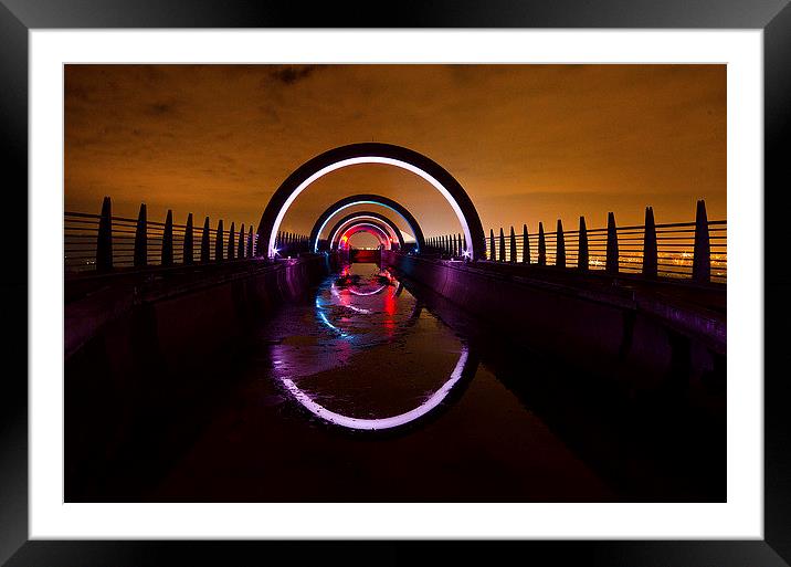 Tunnel of colour Framed Mounted Print by Lorraine Paterson