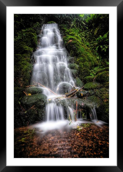  Ninesprings waterfall Framed Mounted Print by Lorraine Paterson