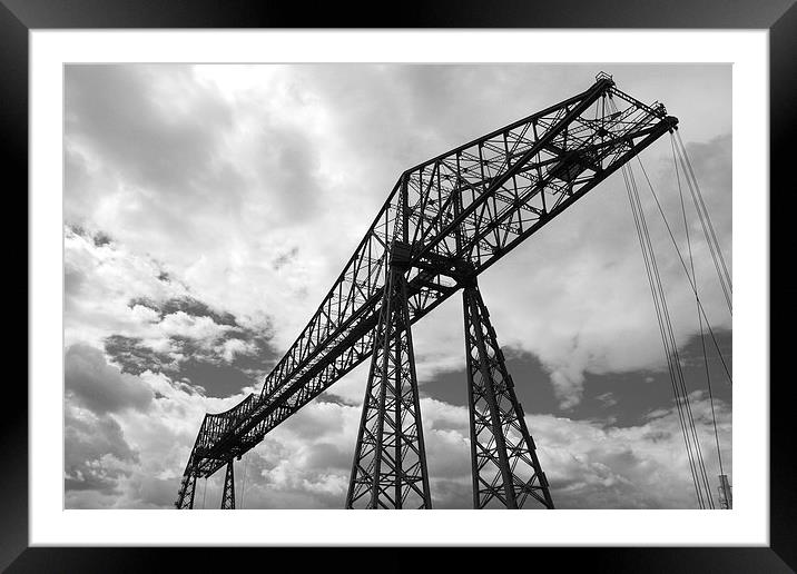 Transporter bridge Framed Mounted Print by mazza and beksa beksa