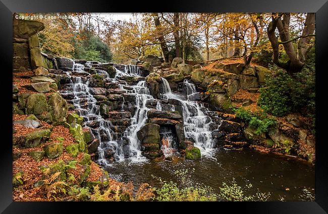 Water stream  Framed Print by Laco Hubaty