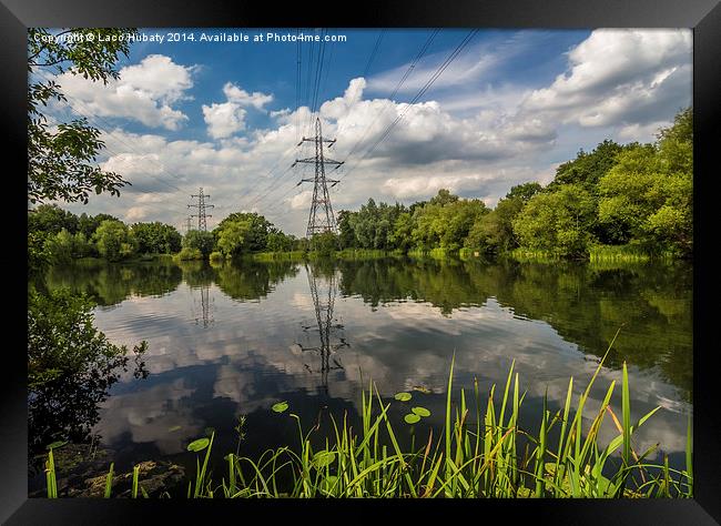 Reflection in the Farlows lake Framed Print by Laco Hubaty