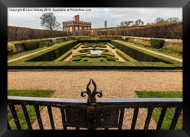  Hampton Court garden Framed Print by Laco Hubaty