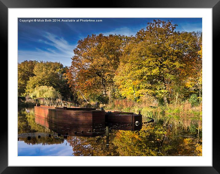 Sunken Barges Framed Mounted Print by Mick Both