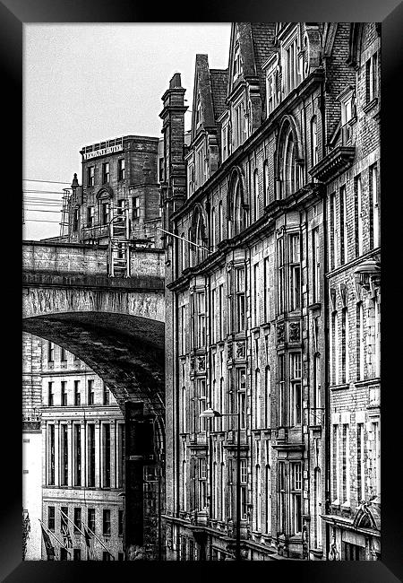 Down Dean Street Framed Print by Adrian Bollans