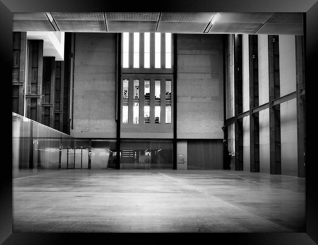Empty spaces Tate Modern Framed Print by Maggie Railton