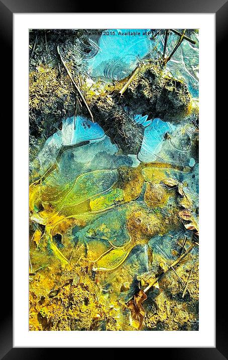  Icy Water Framed Mounted Print by Carmel Fiorentini