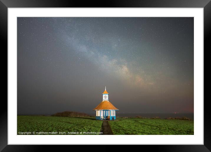 Frinton Milky Way Framed Mounted Print by matthew  mallett