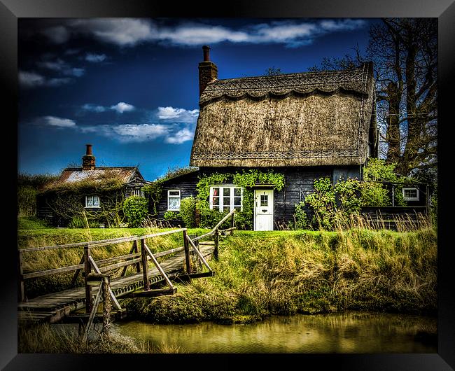 Gingerbread Type Cottage Framed Print by matthew  mallett